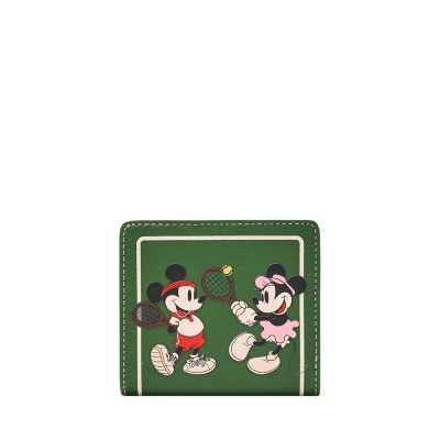 Petit portefeuille à deux volets Mickey Mouse Tennis Disney Fossil