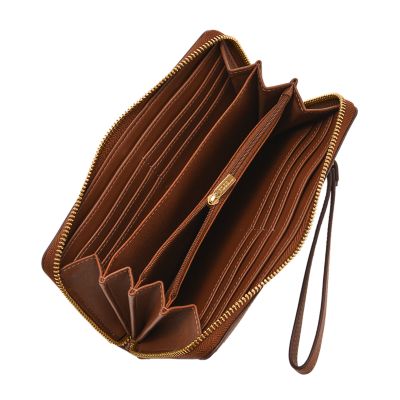 Logan RFID Zip Around Clutch - SL10096388 - Fossil