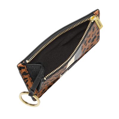 Zip Card Case With Shooting Star Print