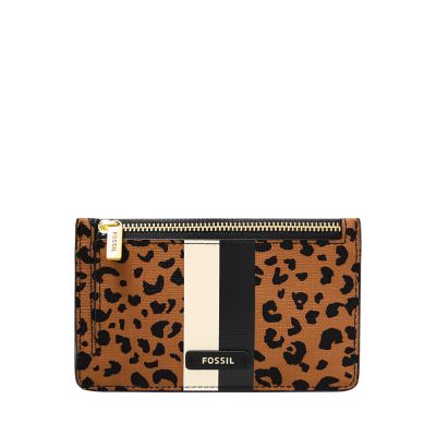 Fossil leopard wallet new arrivals