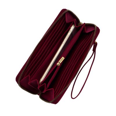 Logan RFID Zip Around Clutch - SL6479664 - Fossil