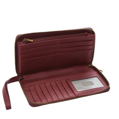 Fossil liza zip discount clutch