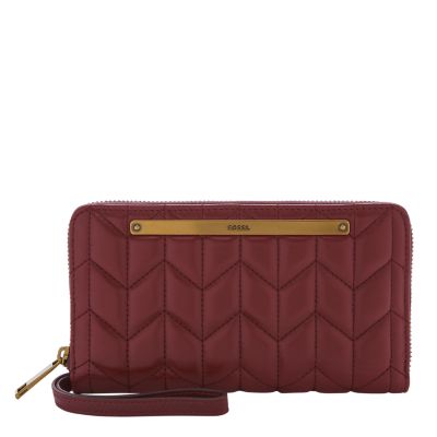 

Fossil Femmes Porte-monnaie rabat GM zippé Liza