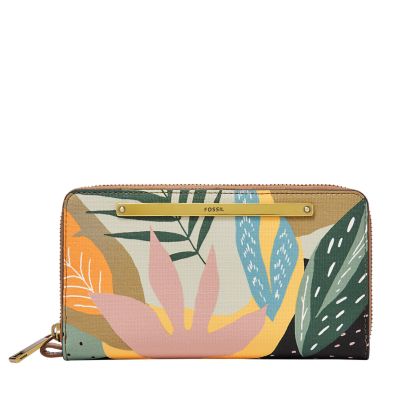 Fossil liza deals zip clutch