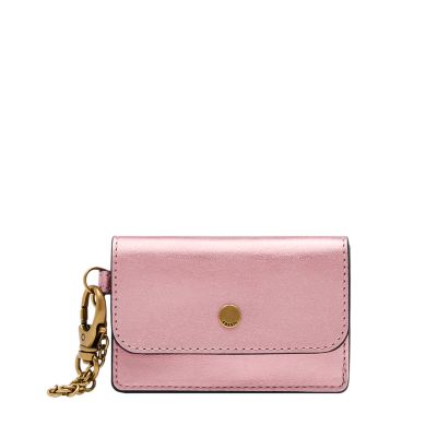 Pink Chain Clip Coin Purse