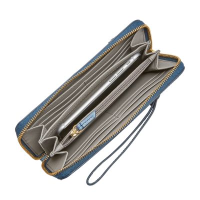Emma large zip clutch store
