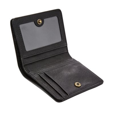 My Fossil Logan Small RFID Bifold wallet holds everything I need