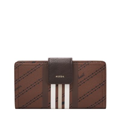 Fossil tab clutch sale