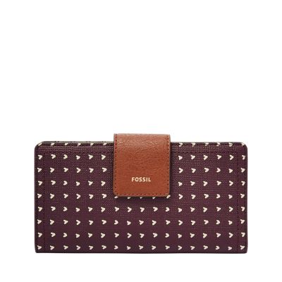 Fossil logan rfid tab clutch sale