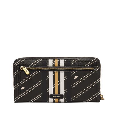 Fossil hot sale zip clutch