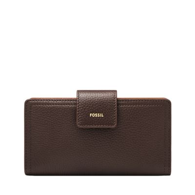 Brown for Logan RFID Tab Clutch