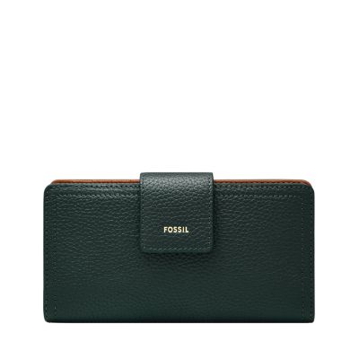 Green for Logan RFID Tab Clutch