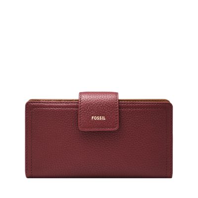 Red for Logan RFID Tab Clutch