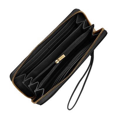 Kate Spade Purse: Black Zip Travel Wallet Bag