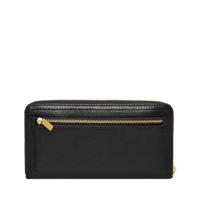 Logan RFID Zip Around Clutch - Fossil