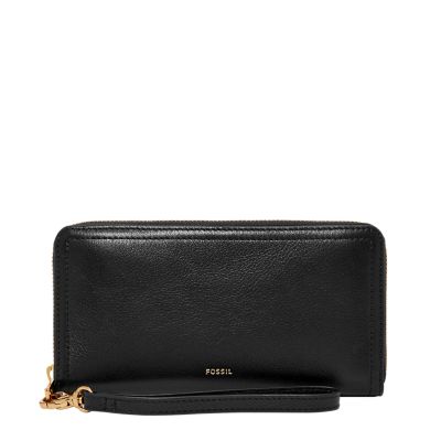 Logan RFID Zip Around Clutch - Fossil