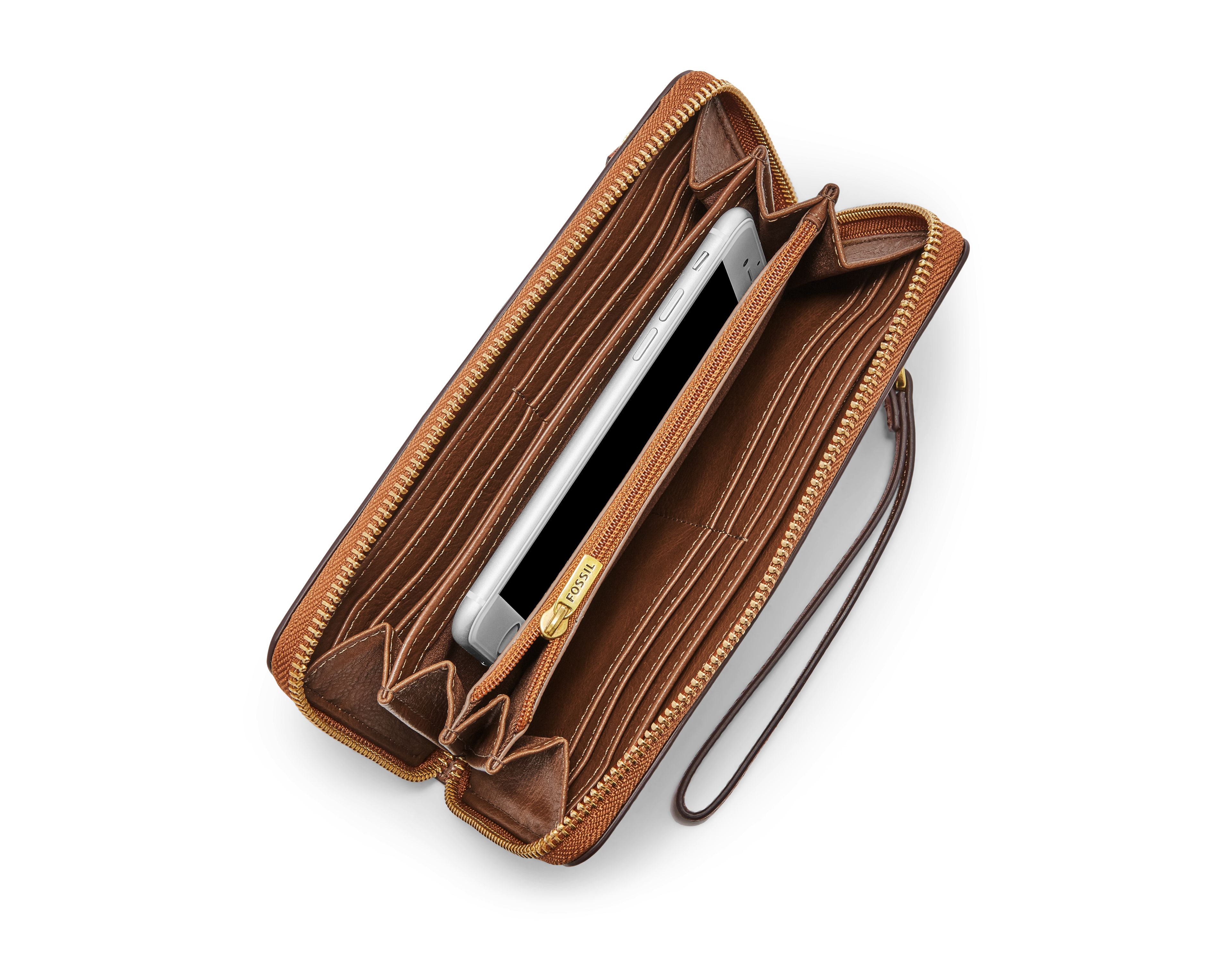Logan RFID Zip Around Clutch