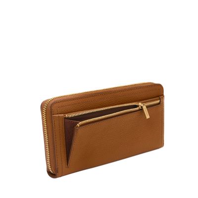 FOSSIL NWT selling Logan RFID Zip Clutch