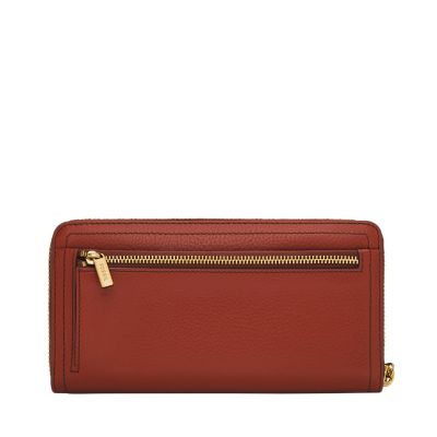 Fossil logan clutch sale