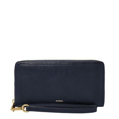 Fossil women's clutch wallet sale