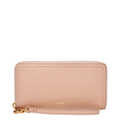 Fossil logan discount zip around wallet