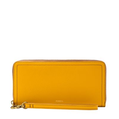 Fossil zip hot sale around clutch