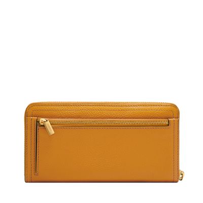 Fossil logan hot sale zip clutch