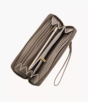 Mens wallet coin purse card bag brown wallet multi-function bag key bag buckle wallet