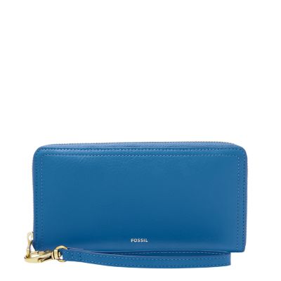 Logan RFID Zip Around Clutch - Fossil