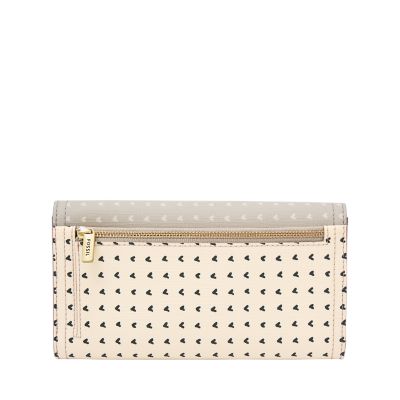 Fossil logan flap online clutch