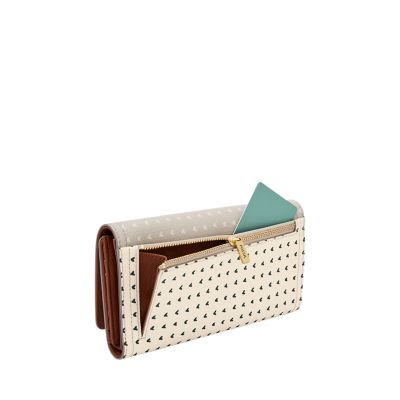 Fossil logan best sale flap clutch