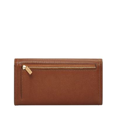 Logan Leather RFID Flap Clutch Wallet - SL7833200 - Fossil