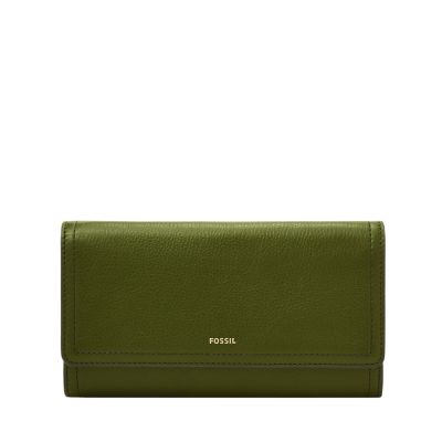 Fossil logan deals flap clutch wallet