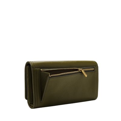 Fossil logan flap clutch wallet new arrivals