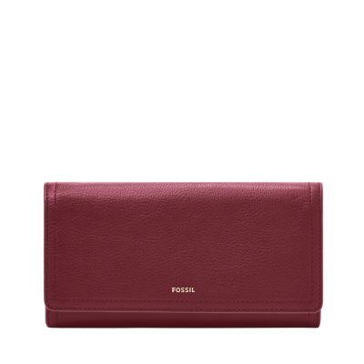 Fossil logan rfid online flap clutch