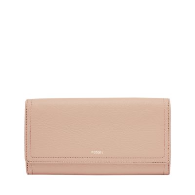 Fossil logan discount rfid flap clutch