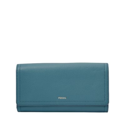 Fossil logan flap store clutch