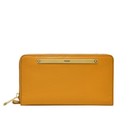 Fossil liza zip online around wallet