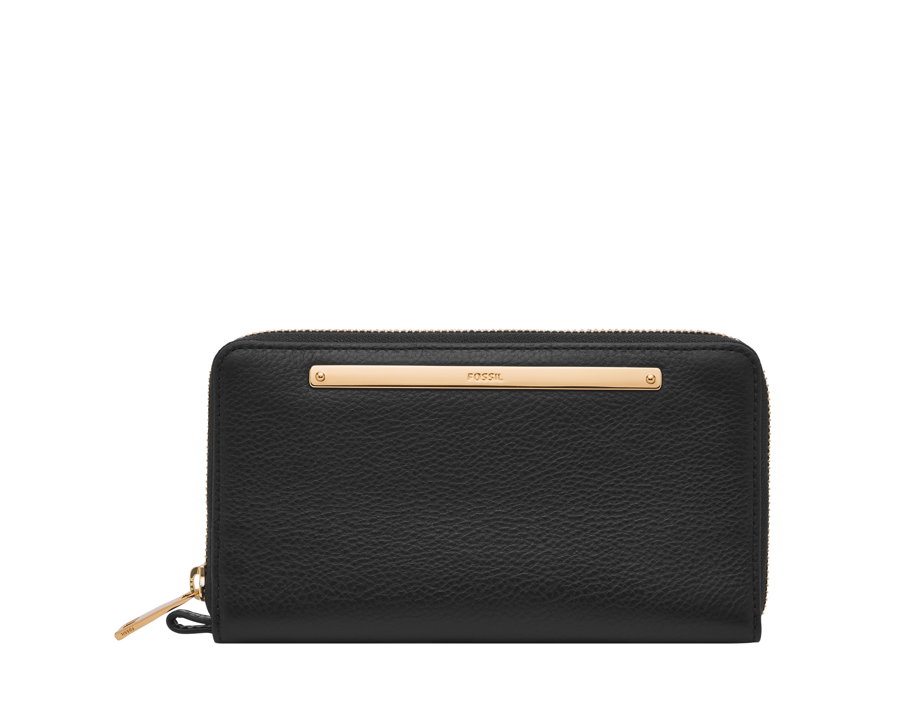 Liza Leather Zip Around Clutch Wallet