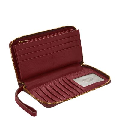 Brown Plain Ladies Leather Wallet, Compartments: 2
