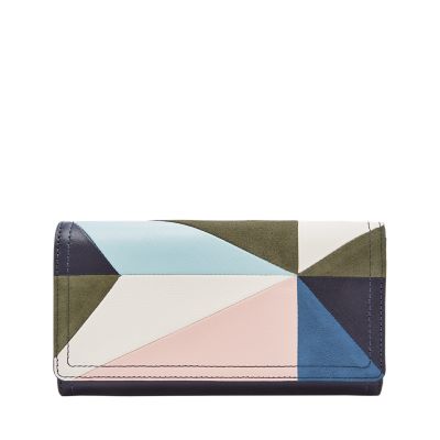 Fossil logan hot sale flap wallet