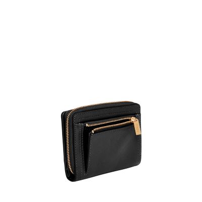 Fossil Women&s Small Logan RFID Bifold Wallet - Black