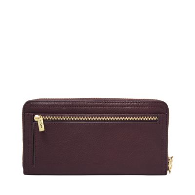 Logan RFID Zip Clutch - Fossil