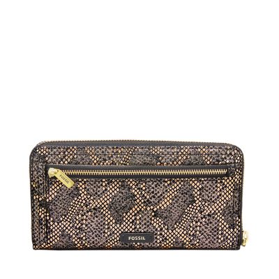 Logan RFID Zip Around Clutch - SL7837037 - Fossil