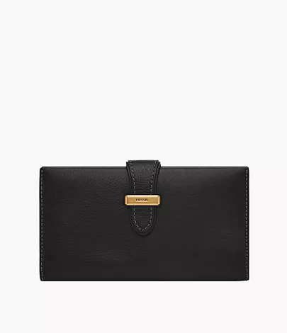 Tremont Leather Tab Clutch Wallet - SL8248001 - Fossil