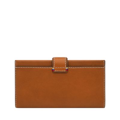 Hermes Bearn Wallet Togo Leather Palladium Hardware In Brown