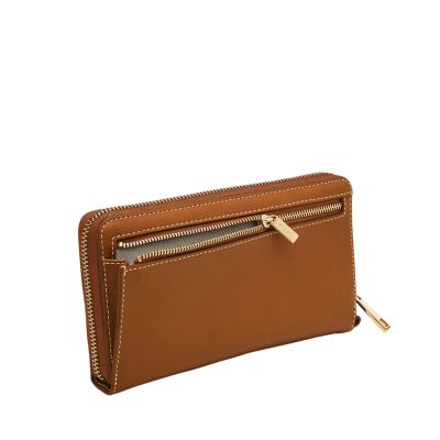 Fossil liza store zip around wallet