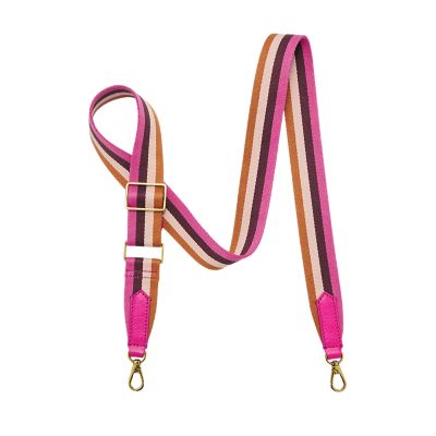 Adjustable Crossbody Strap Pink Red Stripe – Parker, 48% OFF