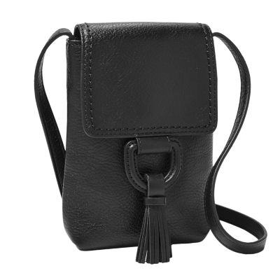 crossbody phone bag leather