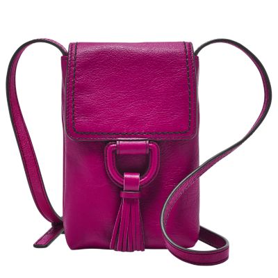 LEATHER CROSSBODY STRAP  Bone –